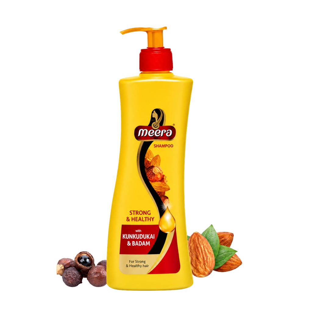 Meera Kunkudukai & Badam Shampoo 360 ml buy online USA - 1